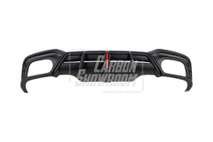 Audi S5 A5 (with s-line bumper, does not base model) B9.5 2020-ON with Aftermarket Parts - AE Style Rear Diffuser & Canards ABS?from ArmorExtend