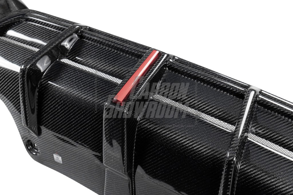 Audi S5 A5 (with s-line bumper, does not base model) B9.5 2020 2021 2022 2023 2024 with Aftermarket Parts - AE Rear Diffuser & Canards Carbon Fiber from ArmorExtend 