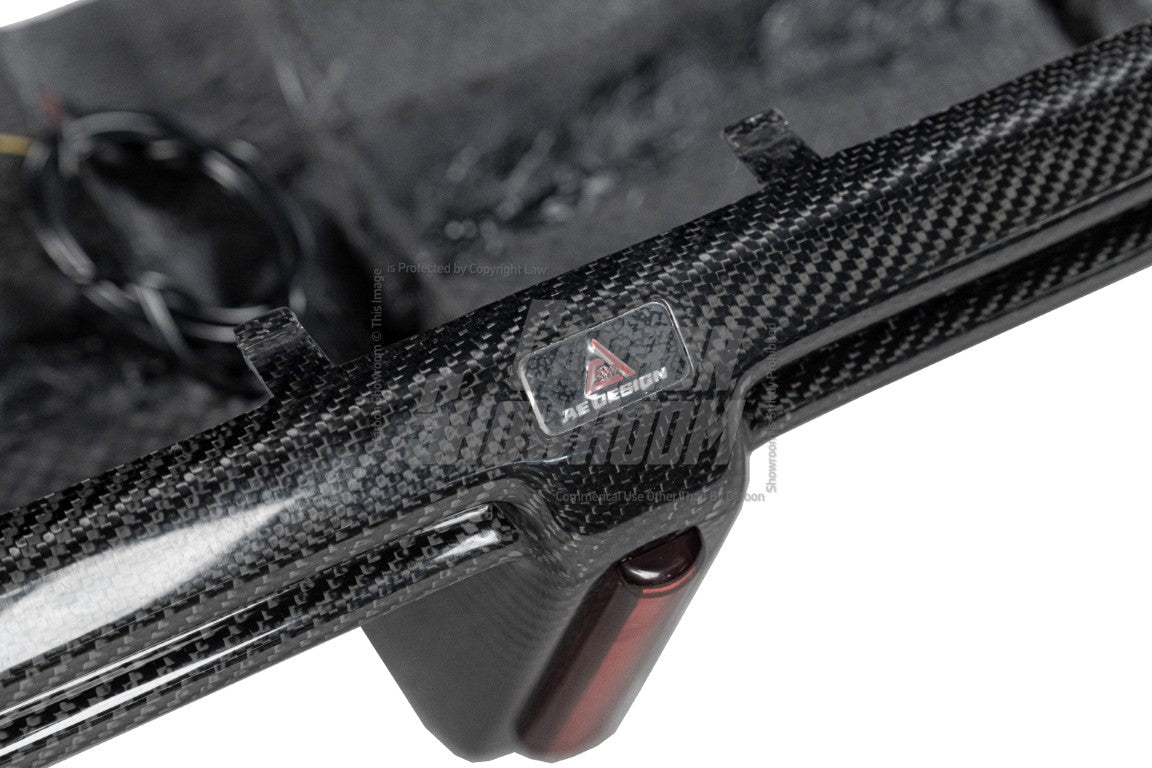 Audi S5 A5 (with s-line bumper, does not base model) B9.5 2020 2021 2022 2023 2024 with Aftermarket Parts - AE Rear Diffuser & Canards Carbon Fiber from ArmorExtend 