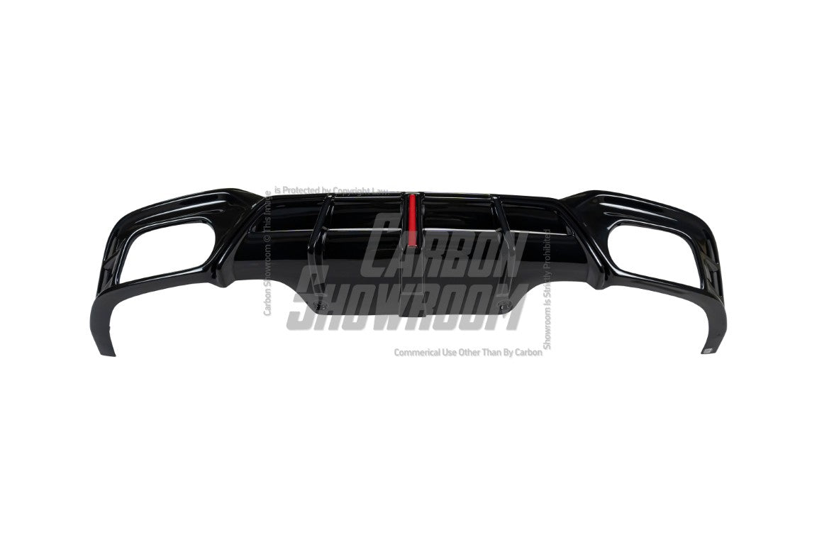 Audi S5 A5 (with s-line bumper, does not base model) B9.5 2020-ON with Aftermarket Parts - AE Style Rear Diffuser & Canards ABS?from ArmorExtend
