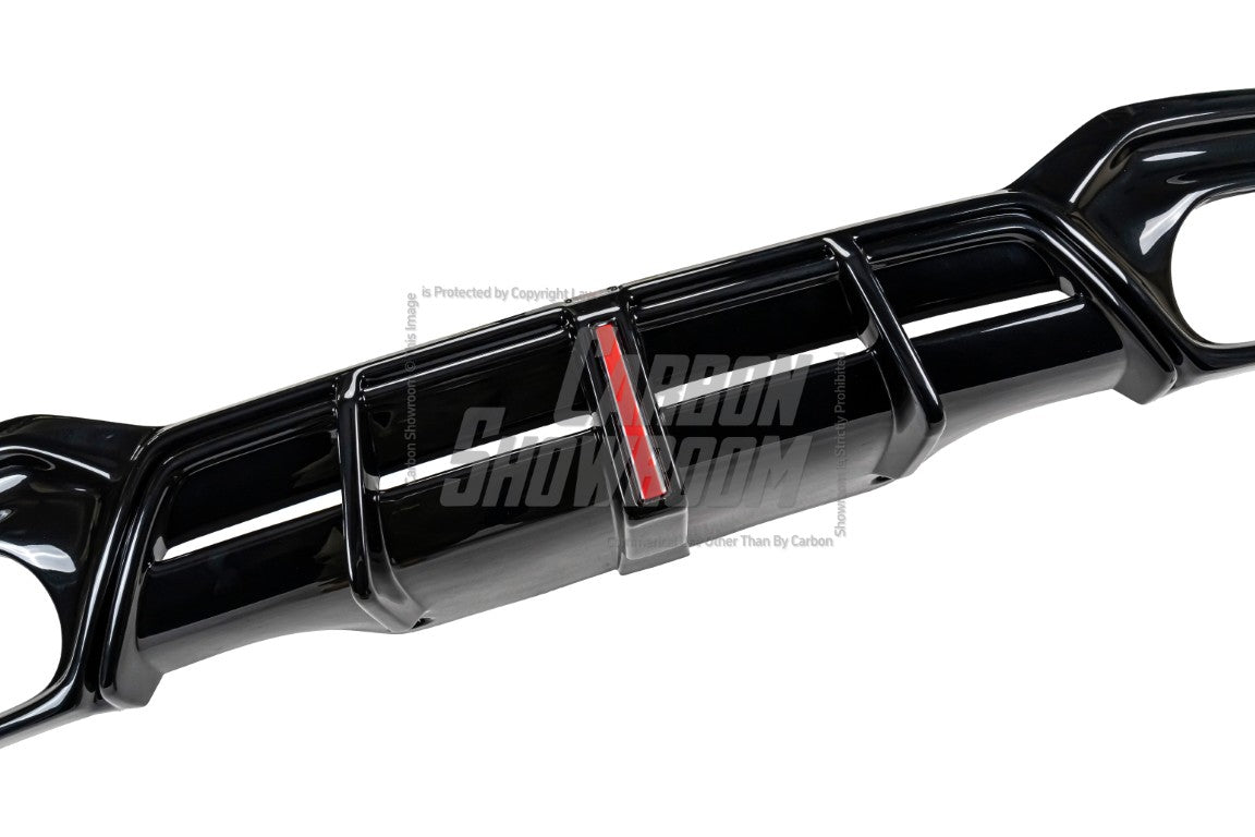 Audi S5 A5 (with s-line bumper, does not base model) B9.5 2020-ON with Aftermarket Parts - AE Style Rear Diffuser & Canards ABS?from ArmorExtend