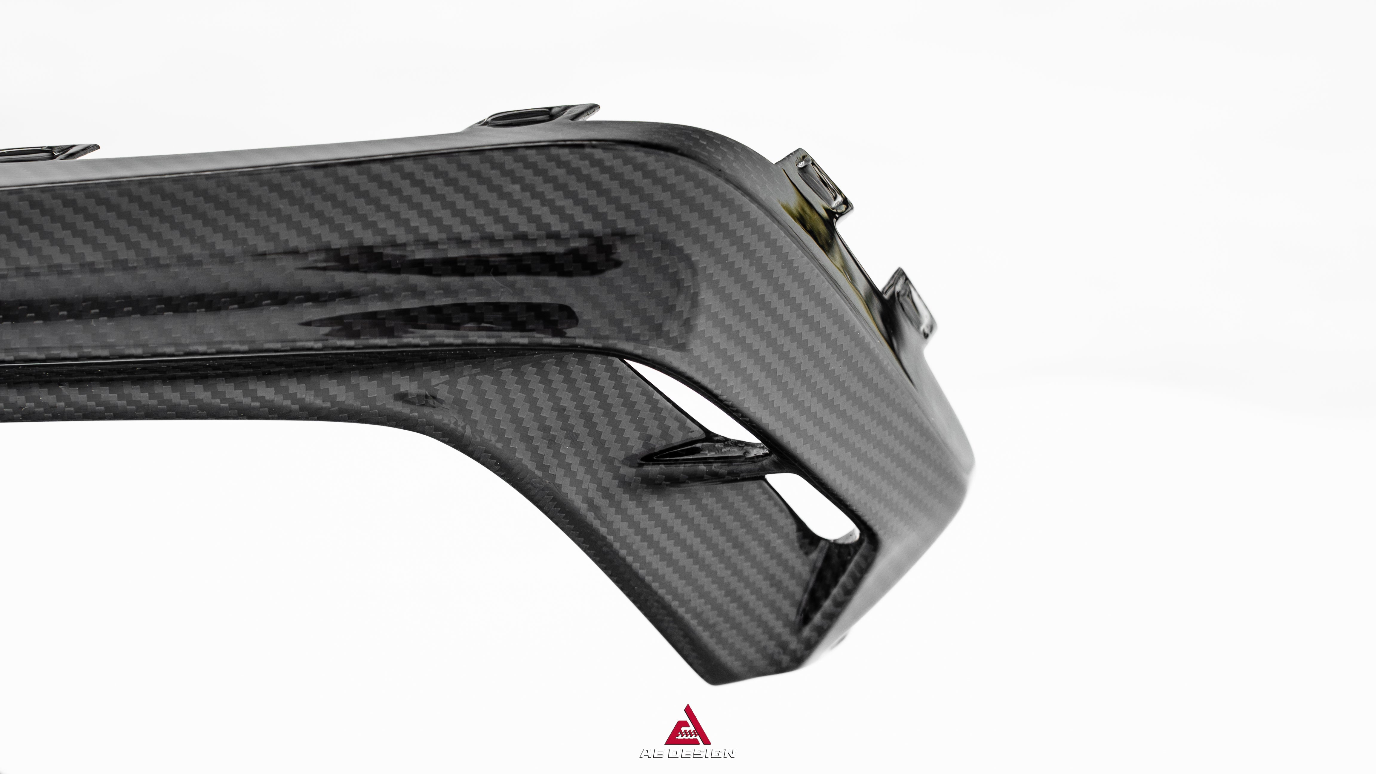 Audi S7 A7 (with S-bumper) C8 2019-ON with Aftermarket Parts - AE ART Rear Diffuser & Canards Dry Pre-preg Carbon Fiber from ArmorExtend