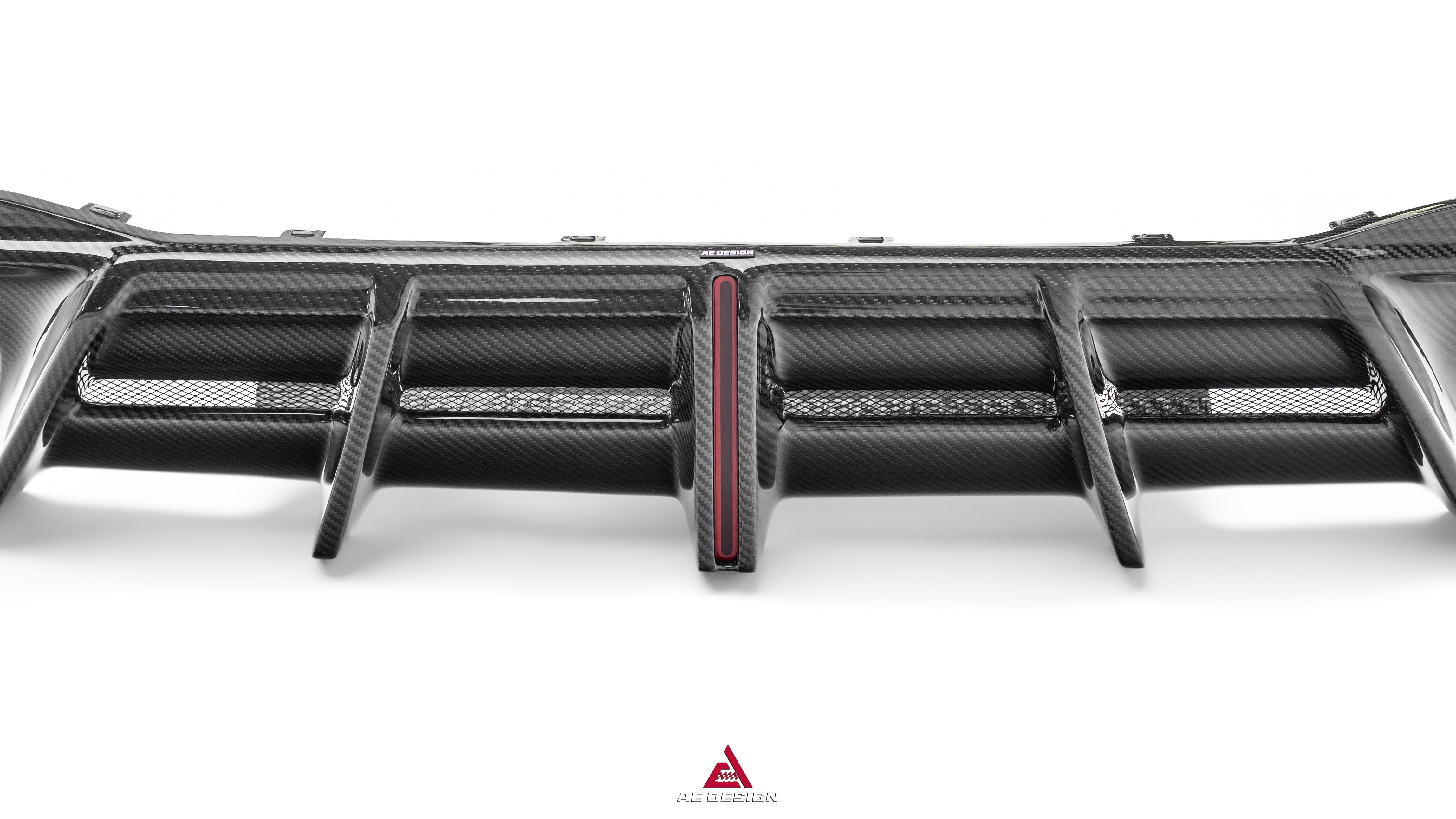 Audi S7 A7 (with S-bumper) C8 2019-ON with Aftermarket Parts - AE ART Rear Diffuser & Canards Dry Pre-preg Carbon Fiber from ArmorExtend