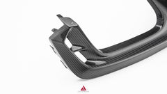 Audi S7 A7 (with S-bumper) C8 2019-ON with Aftermarket Parts - AE ART Rear Diffuser & Canards Dry Pre-preg Carbon Fiber from ArmorExtend