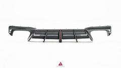 Audi S7 A7 (with s-line bumper) C8 2019-ON with Aftermarket Parts - AE ART Rear Diffuser & Canards Carbon Fiber from Armorextend
