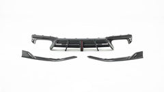 Audi S7 A7 (with s-line bumper) C8 2019-ON with Aftermarket Parts - AE ART Rear Diffuser & Canards Carbon Fiber from Armorextend
