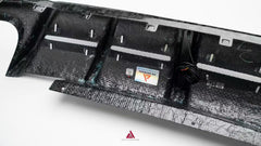 Audi S7 A7 (with S-bumper) C8 2019-ON with Aftermarket Parts - AE ART Rear Diffuser & Canards Dry Pre-preg Carbon Fiber from ArmorExtend