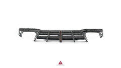 Audi S7 A7 (with S-bumper) C8 2019-ON with Aftermarket Parts - AE ART Rear Diffuser & Canards Dry Pre-preg Carbon Fiber from ArmorExtend