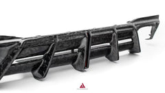 Audi S7 A7 (with S-bumper) C8 2019-ON with Aftermarket Parts - AE ART Rear Diffuser & Canards Dry Pre-preg Carbon Fiber from ArmorExtend