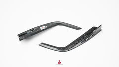 Audi S7 A7 (with S-bumper) C8 2019-ON with Aftermarket Parts - AE ART Rear Diffuser & Canards Dry Pre-preg Carbon Fiber from ArmorExtend