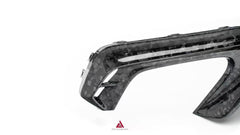 Audi S7 A7 (with S-bumper) C8 2019-ON with Aftermarket Parts - AE ART Rear Diffuser & Canards Dry Pre-preg Carbon Fiber from ArmorExtend
