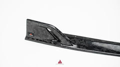 Audi S7 A7 (with S-bumper) C8 2019-ON with Aftermarket Parts - AE ART Rear Diffuser & Canards Dry Pre-preg Carbon Fiber from ArmorExtend