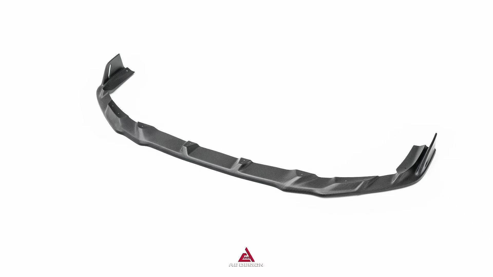 Audi S7 A7 (with S-bumper) C8 2019-ON with Aftermarket Parts - ART V2 Style Front Lip Dry Pre-preg Carbon Fiber from ArmorExtend