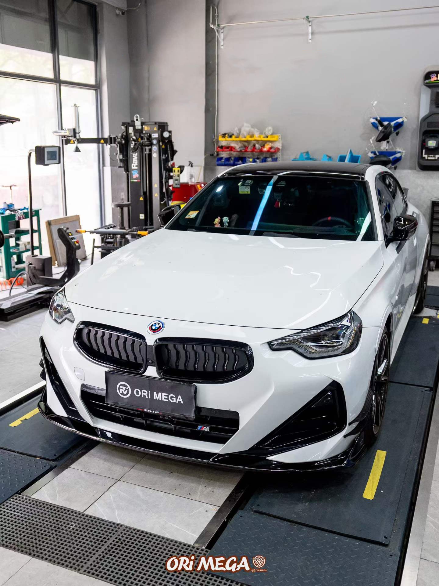 BMW 2 Series M240i 230i (With M-Package Bumper, does not fit base model) G42 2022-ON with Aftermarket Parts - AE Style Front Lip?ABS from ArmorExtend