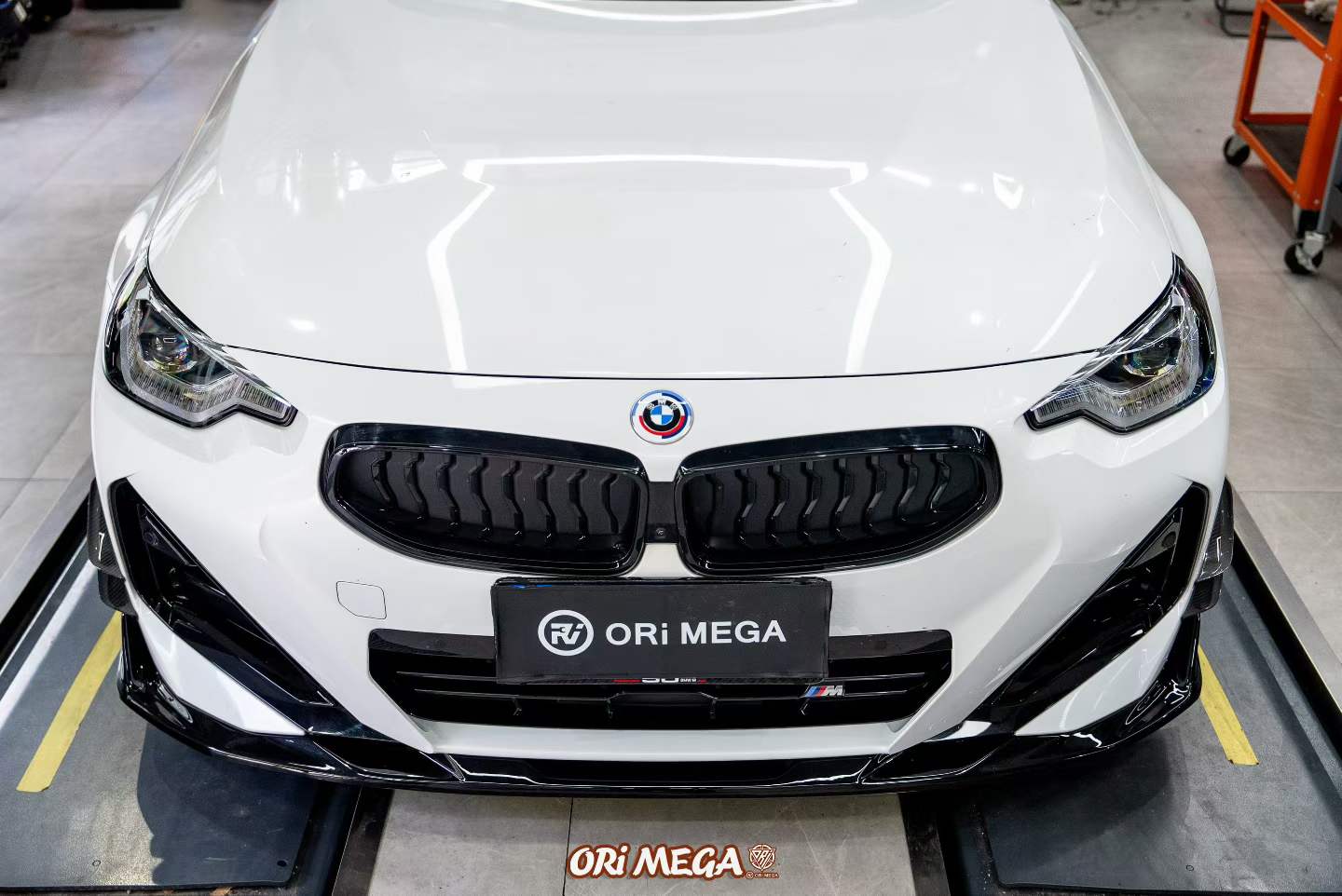 BMW 2 Series M240i 230i (With M-Package Bumper, does not fit base model) G42 2022-ON with Aftermarket Parts - AE Style Front Lip?ABS from ArmorExtend