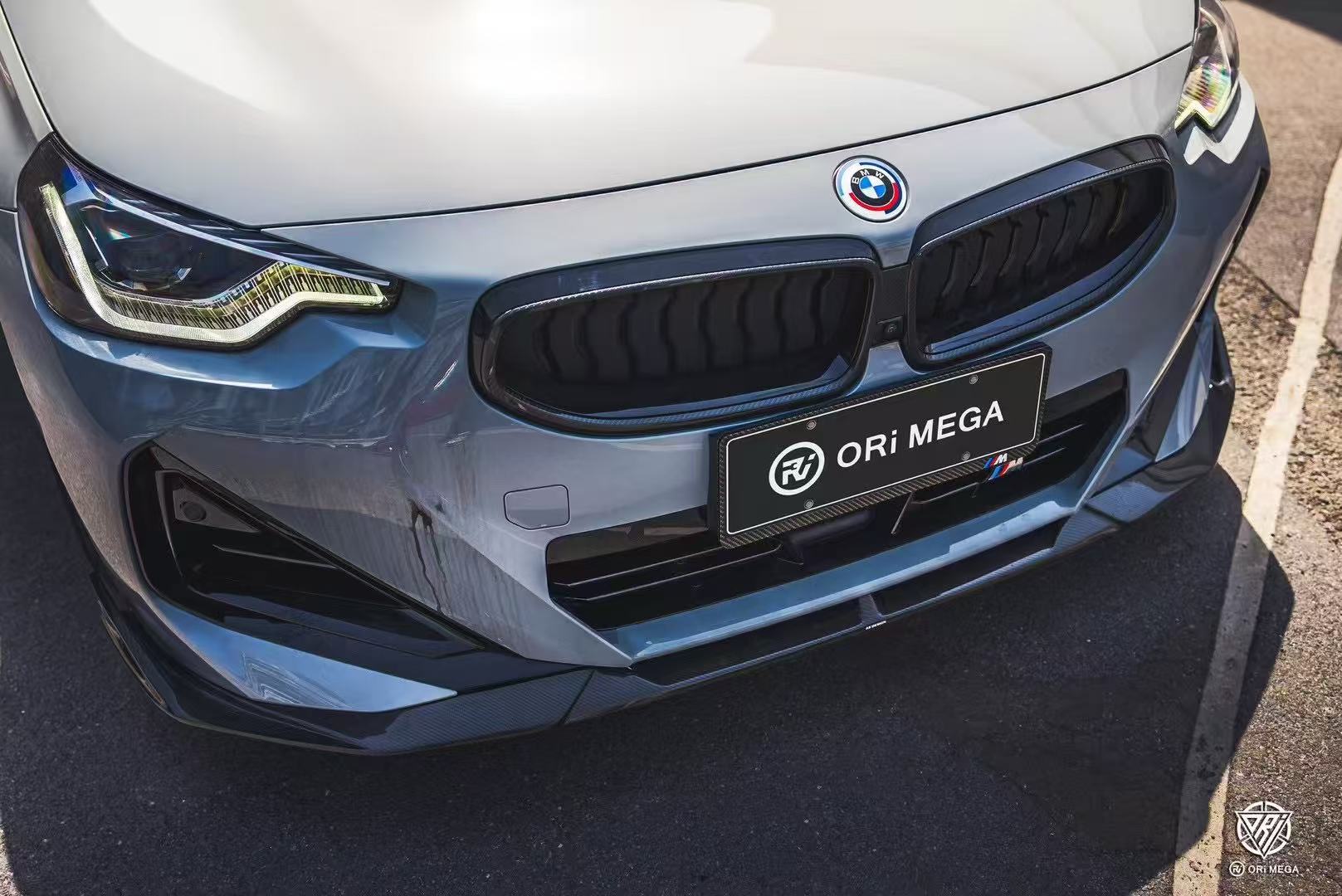 BMW 2 Series G42 230i (With M-Package Bumper) M240i 2022 2023 2024 with Aftermarket Parts - AE Style Front Lip Pre-preg Carbon Fiber from?ArmorExtend
