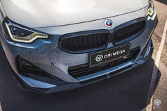 BMW 2 Series G42 230i (With M-Package Bumper) M240i 2022 2023 2024 with Aftermarket Parts - AE Style Front Lip Pre-preg Carbon Fiber from?ArmorExtend