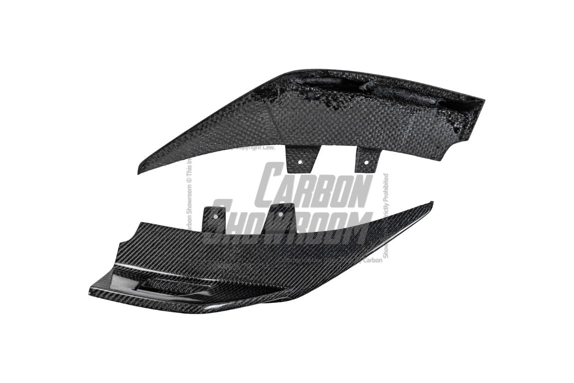 BMW 2 Series G42 230i (With M-Package Bumper) M240i 2022 2023 2024 with Aftermarket Parts - AE Style Rear Diffuser & Canards Carbon Fiber from ArmorExtend
