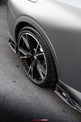BMW 2 Series G42 230i M240i 2022 2023 2024 with Aftermarket Parts - AE Style Side Skirts Pre-preg Carbon Fiber from ArmorExtend