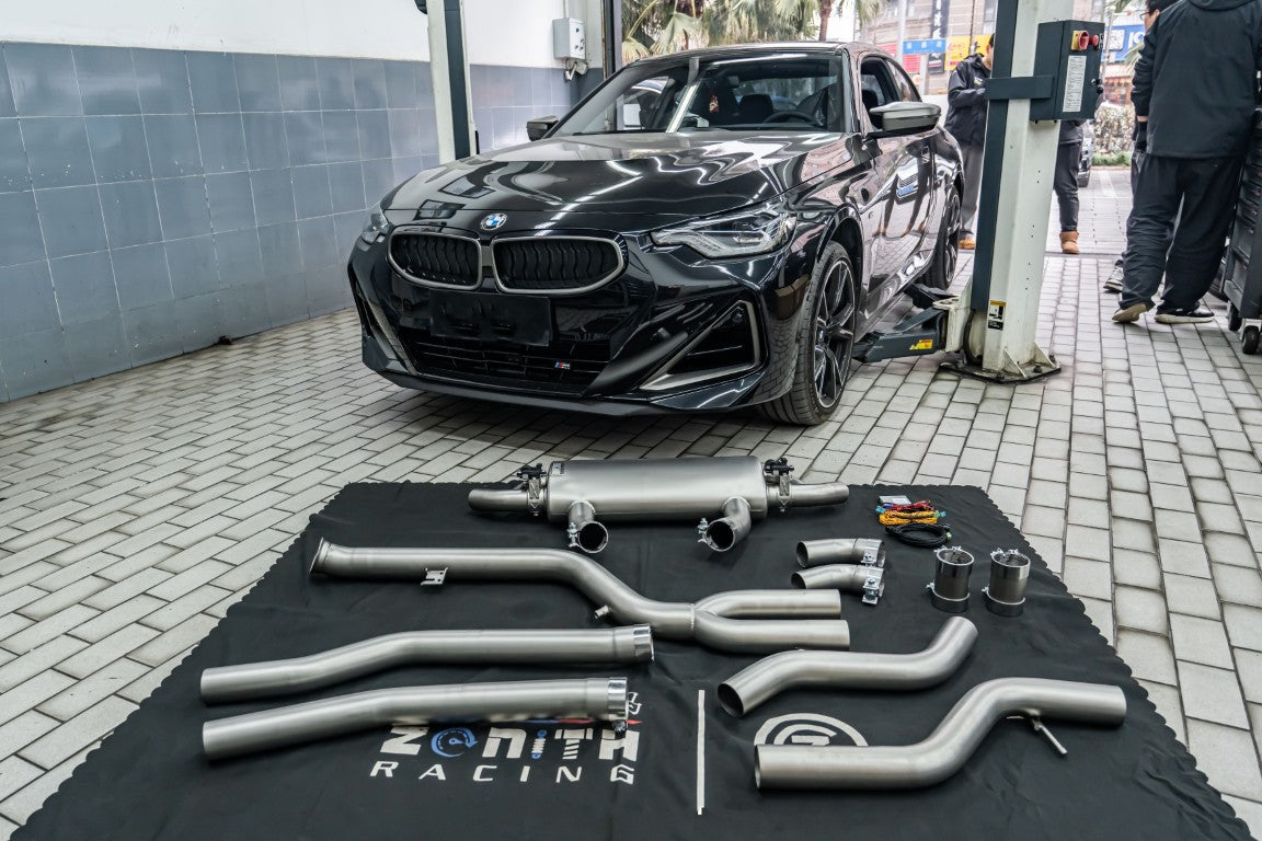 BMW 2 Series M240 G42 2022-ON with Aftermarket Parts - Catback Exhaust with Valve?Dual Tips Exit Stainless Steel / Titanium from?ArmorExtend