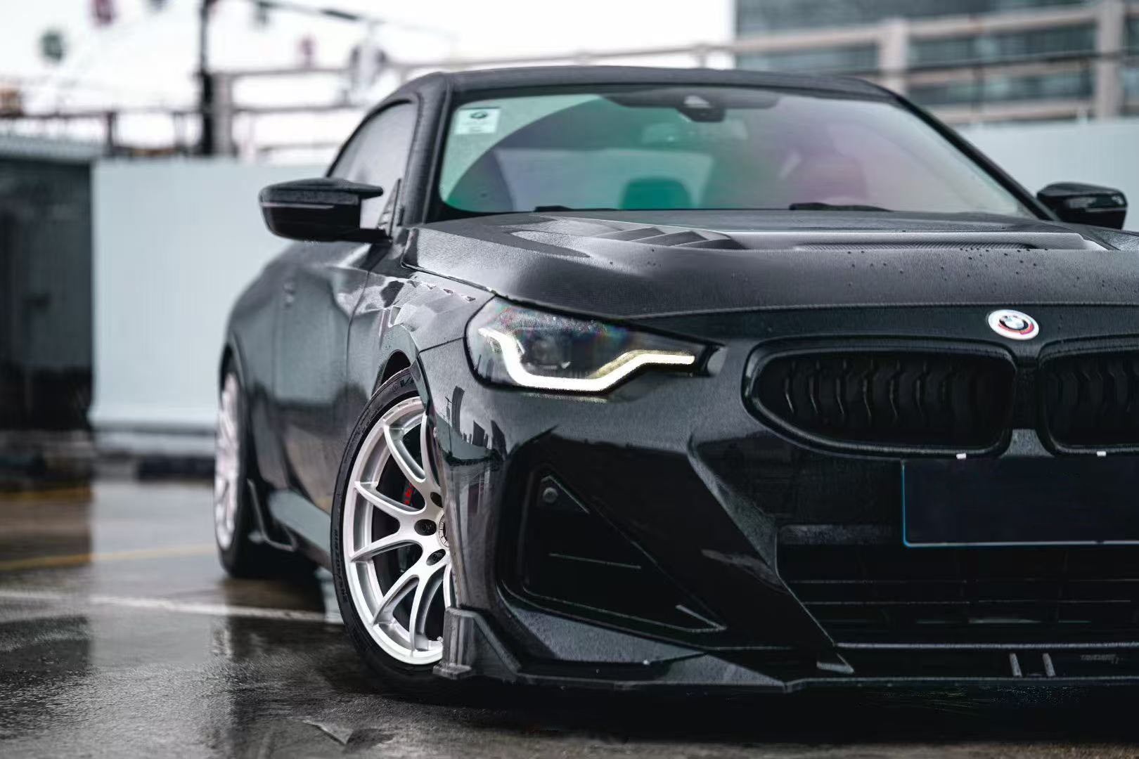 BMW 2 Series M240i 230i G42 2020-ON with Aftermarket Parts - ART Front Fenders Dry Pre-preg Carbon from ArmorExtend