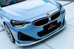 BMW 2 Series M240i 230i (With M-Package Bumper, does not fit base model) G42 2022-ON with Aftermarket Parts - AE Style Front Lip?ABS from ArmorExtend