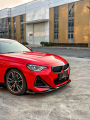 BMW 2 Series M240i 230i (With M-Package Bumper, does not fit base model) G42 2022-ON with Aftermarket Parts - AE Style Front Lip?ABS from ArmorExtend