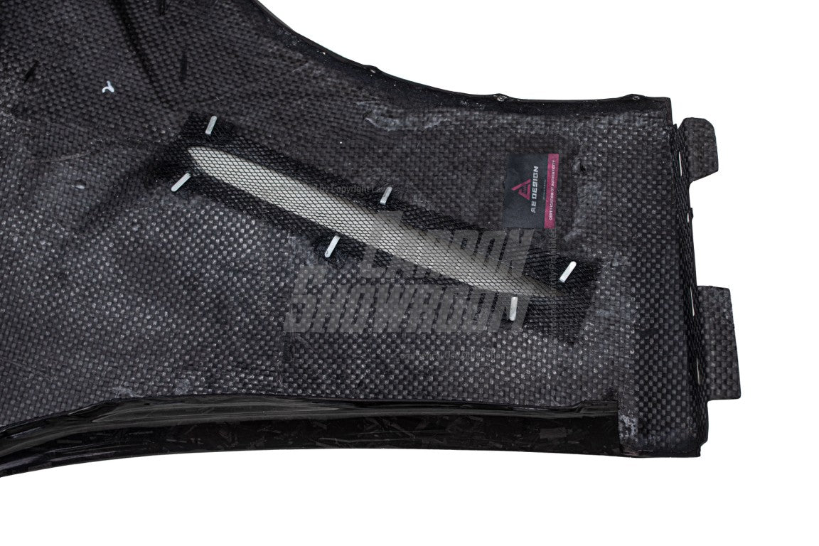 BMW 3 Series 330i M340i G20 G21 (Fits both Pre-LCI & LCI) 2019 2020 2021 2022 2023 2024 with Aftermarket Parts - AE Style Front Fenders Carbon Fiber from ArmorExtend