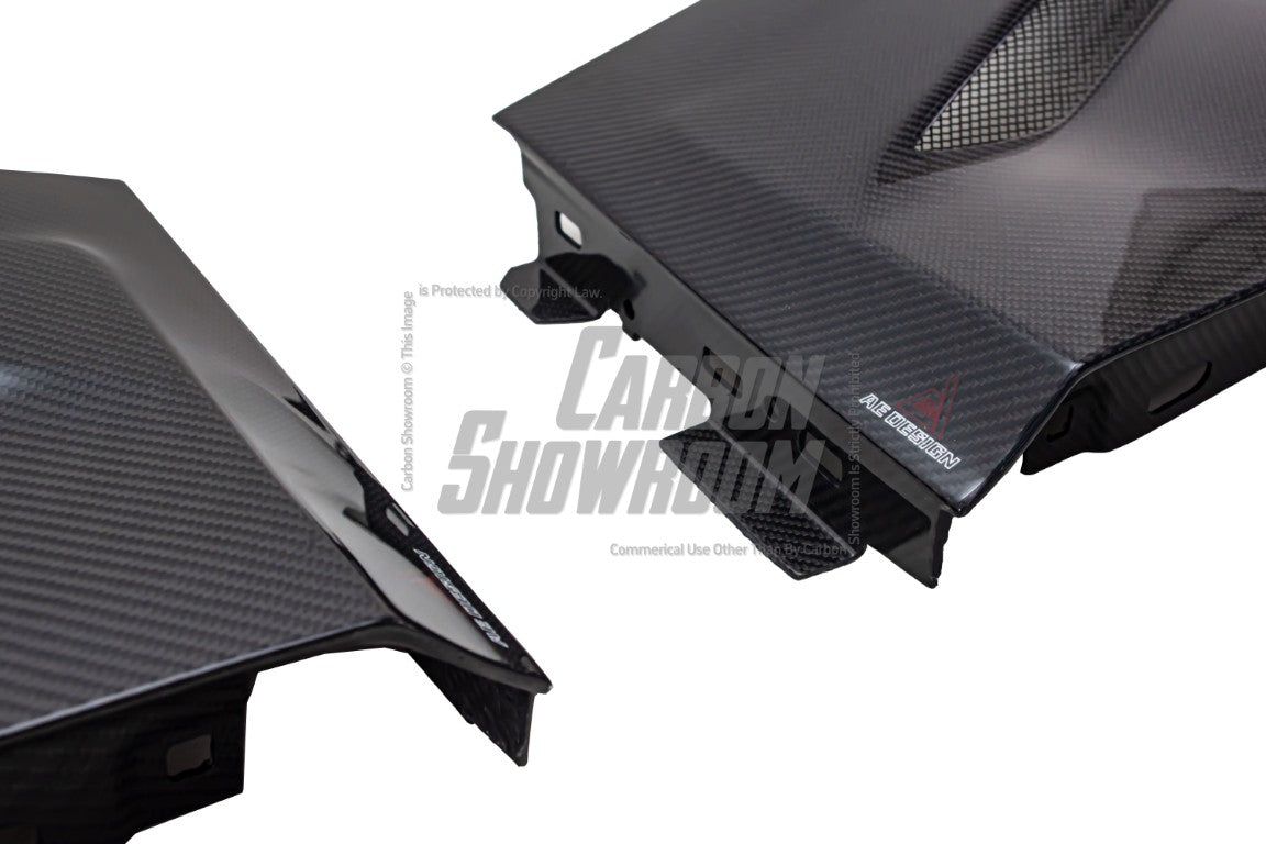 BMW 3 Series 330i M340i G20 G21 (Fits both Pre-LCI & LCI) 2019 2020 2021 2022 2023 2024 with Aftermarket Parts - AE Style Front Fenders Carbon Fiber from ArmorExtend