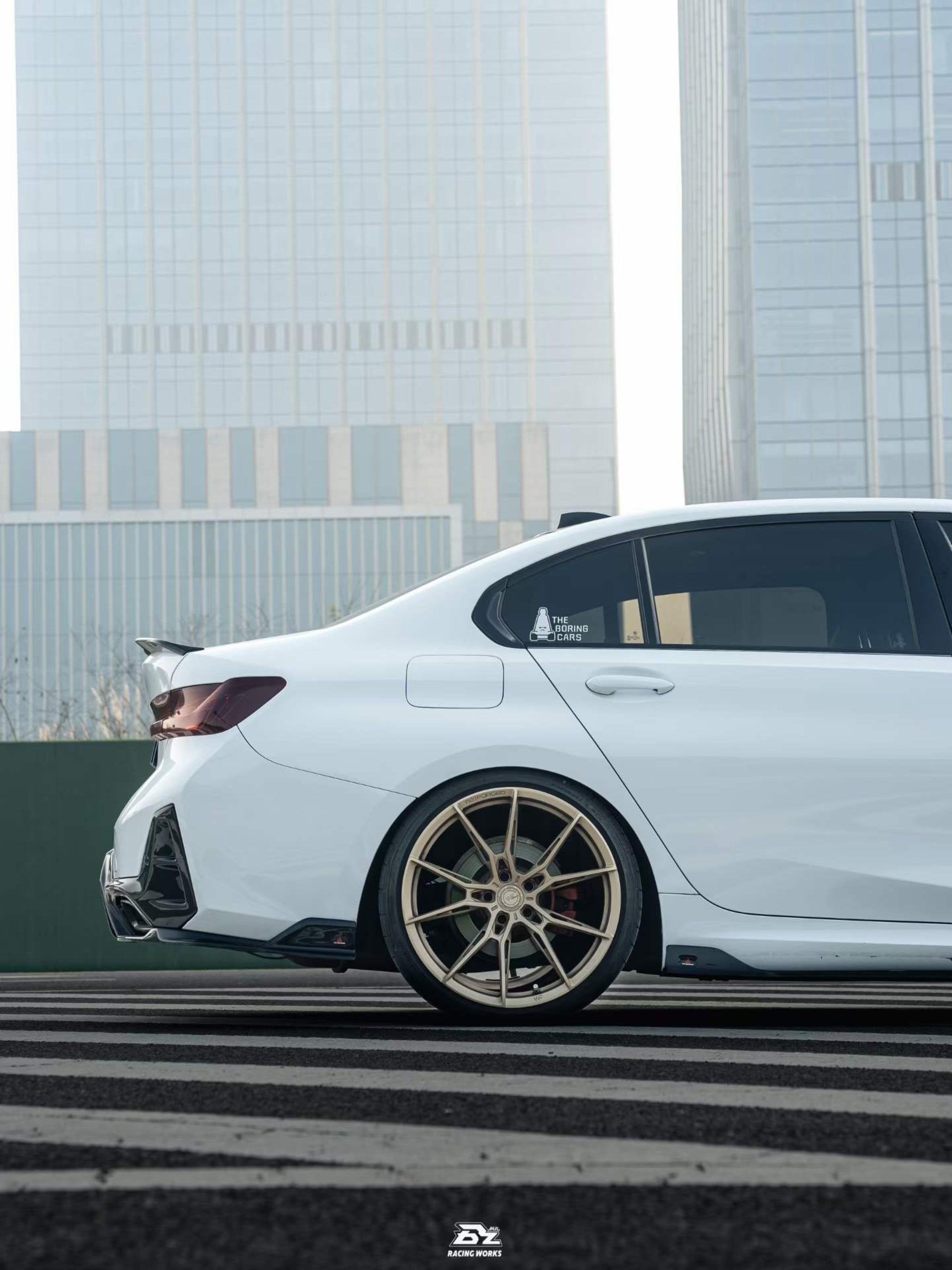 BMW 3 Series M340i 330i (With M-Package Bumper, does not fit base model) LCI G20 G21 2023-ON with Aftermarket Parts - AE V3 Style Rear Diffuser & Canards ABS from ArmorExtend