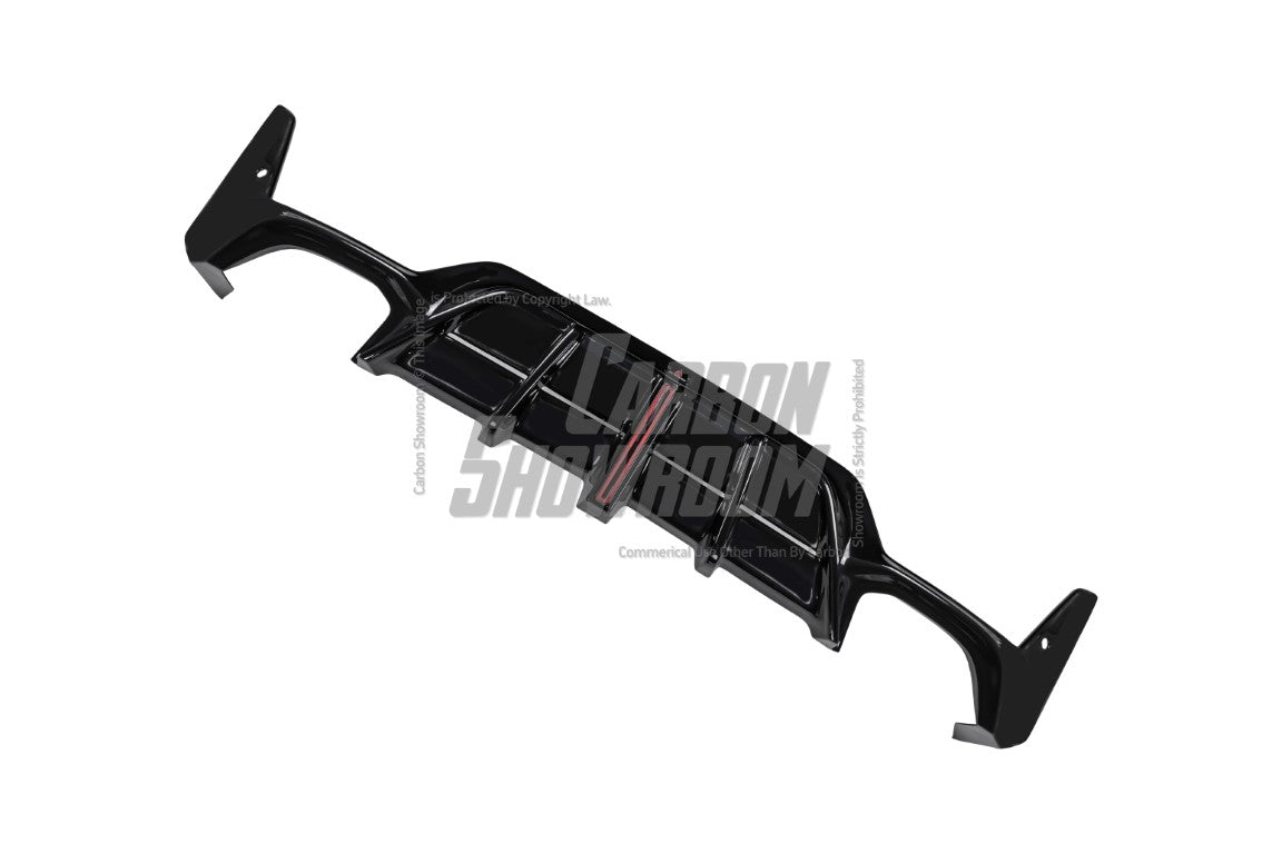 BMW 3 Series 330i (With M-Package Bumper, does not fit base model) M340i G20 G21 LCI 2023 2024 with Aftermarket Parts - Plustic Style Rear Diffuser & Canards ABS from ArmorExtend