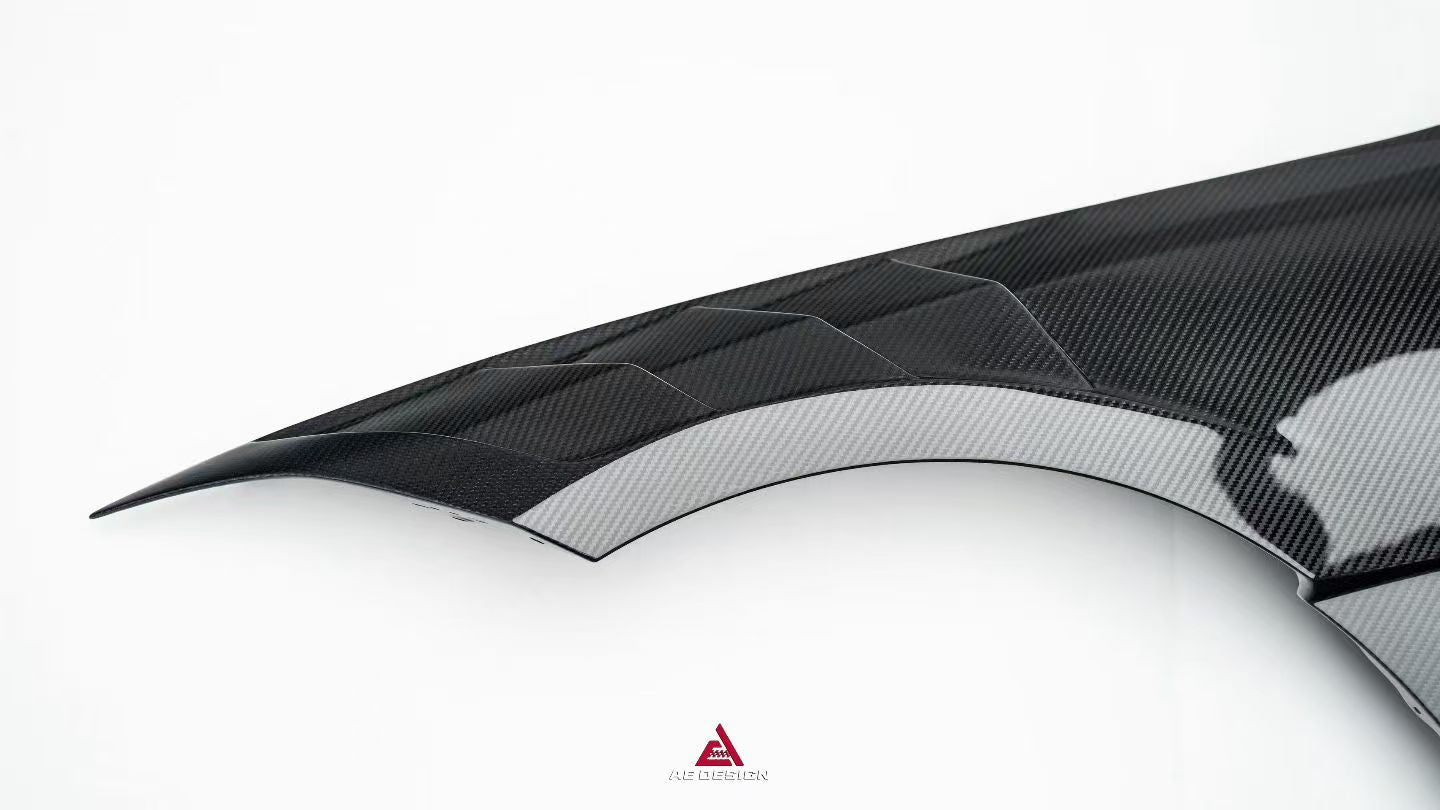 BMW 4 Series M440 430 G22 G23 2020-ON with Aftermarket Parts - ART Front Fenders Dry Pre-preg Carbon Fiber from ArmorExtend