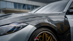 BMW 4 Series M440 430 G22 G23 2020-ON with Aftermarket Parts - ART Front Fenders Dry Pre-preg Carbon Fiber from ArmorExtend
