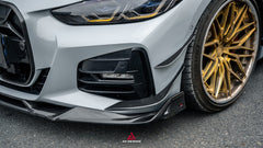  BMW 4 Series M440 430 (With M-Package Bumper, does not fit base model) G22 G23 2020-ON with Aftermarket Parts - ART Fiber Front Lip Dry Pre-preg Carbon Fiber from ArmorExtend