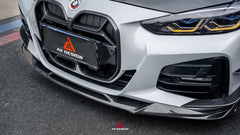  BMW 4 Series M440 430 (With M-Package Bumper, does not fit base model) G22 G23 2020-ON with Aftermarket Parts - ART Fiber Front Lip Dry Pre-preg Carbon Fiber from ArmorExtend