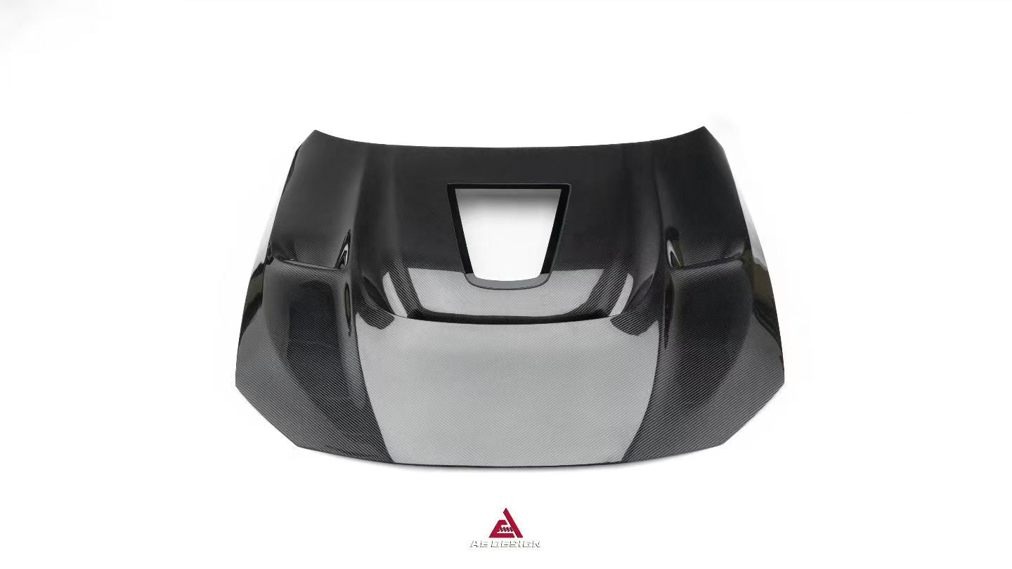BMW 4 Series M440 430 G22 G23 2020-ON & 4 Series M440 430 G26 2022-ON with Aftermarket Parts - ART Hood Bonnet Dry Pre-preg Carbon Fiber from ArmorExtend