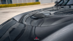 BMW 4 Series M440 430 G22 G23 2020-ON & 4 Series M440 430 G26 2022-ON with Aftermarket Parts - ART Hood Bonnet Dry Pre-preg Carbon Fiber from ArmorExtend