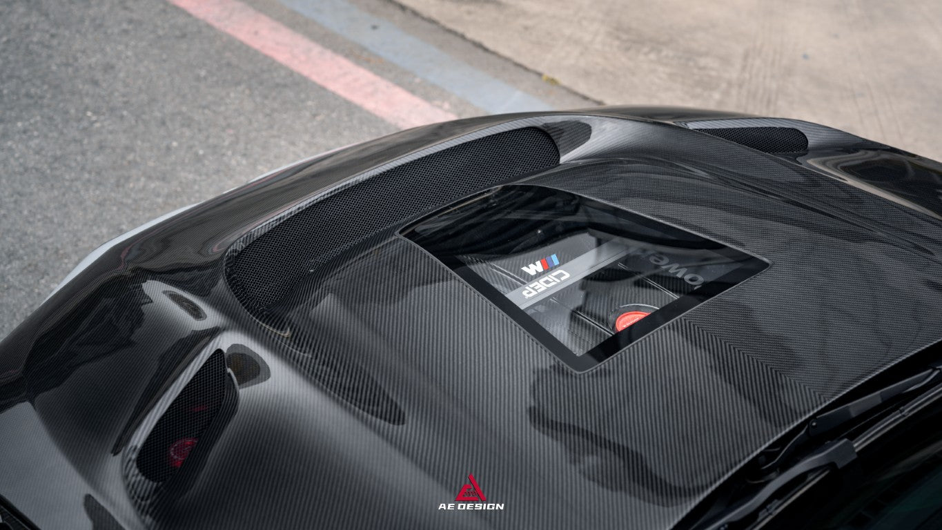 BMW 4 Series M440 430 G22 G23 2020-ON & 4 Series M440 430 G26 2022-ON with Aftermarket Parts - ART Hood Bonnet Dry Pre-preg Carbon Fiber from ArmorExtend