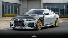 BMW 4 Series M440 430 G22 G23 2020-ON & 4 Series M440 430 G26 2022-ON with Aftermarket Parts - ART Hood Bonnet Dry Pre-preg Carbon Fiber from ArmorExtend