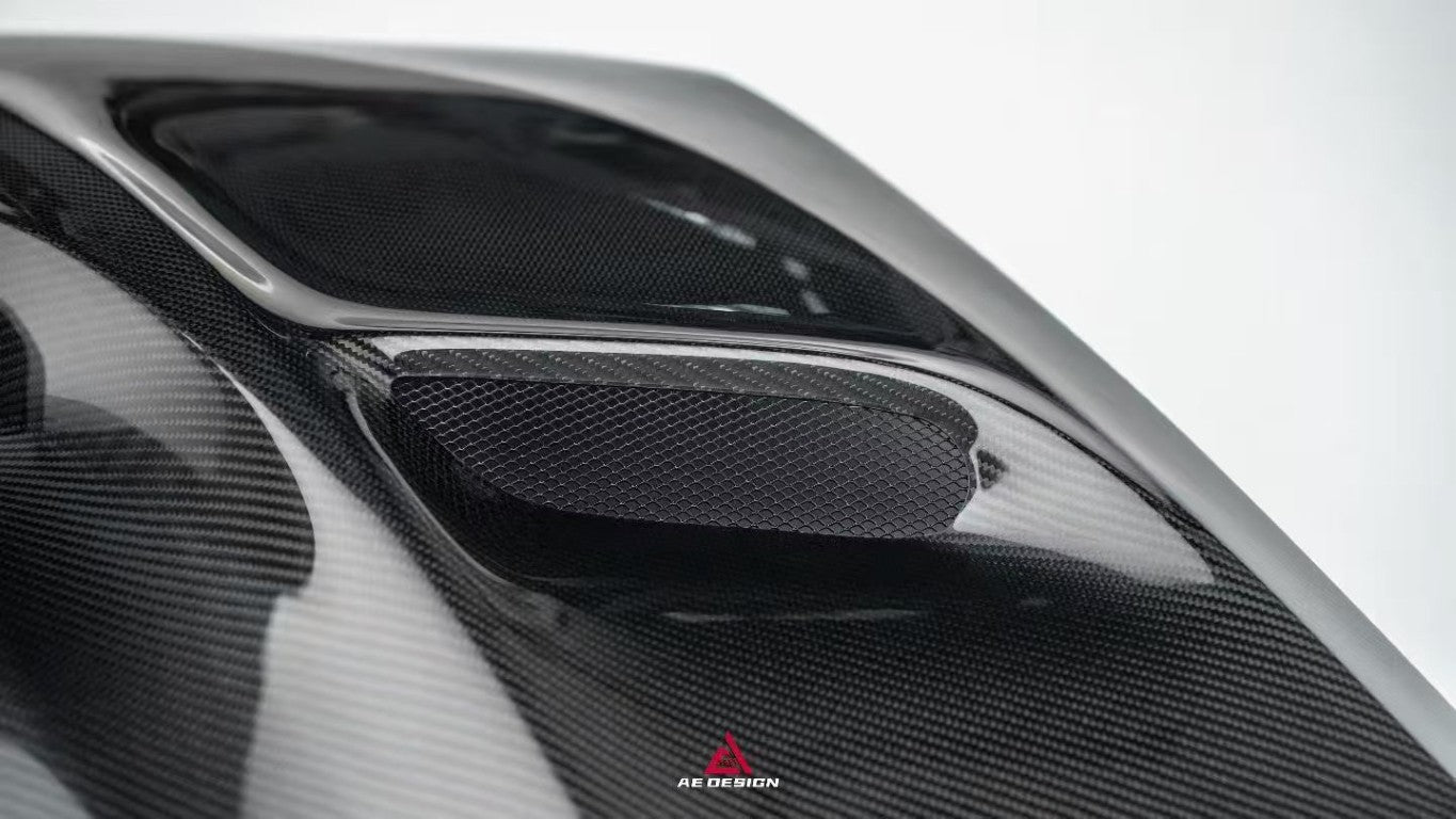 BMW 4 Series M440 430 G22 G23 2020-ON & 4 Series M440 430 G26 2022-ON with Aftermarket Parts - ART Hood Bonnet Dry Pre-preg Carbon Fiber from ArmorExtend