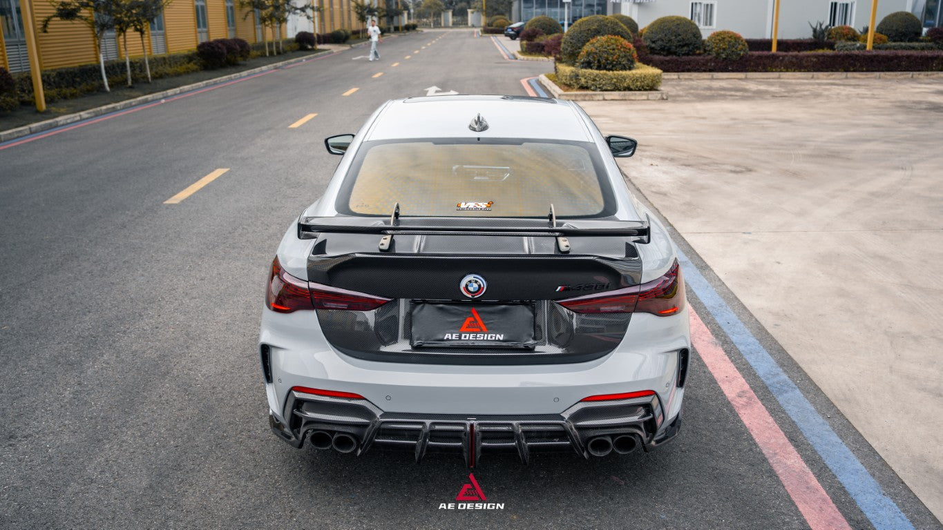 BMW 4 Series M440 430 G22 G23 2020-ON with Aftermarket Parts - ART Rear Diffuser & Canards Dry Pre-preg Carbon Fiber from ArmorExtend