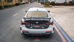 BMW 4 Series M440 430 G22 G23 2020-ON with Aftermarket Parts - ART Rear Diffuser & Canards Dry Pre-preg Carbon Fiber from ArmorExtend