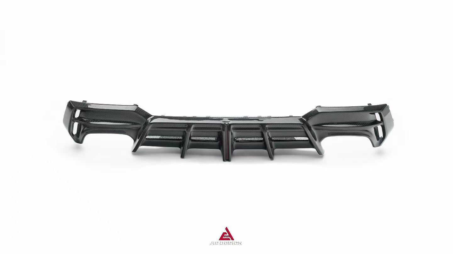 BMW 4 Series M440 430 G22 G23 2020-ON with Aftermarket Parts - ART Rear Diffuser & Canards Dry Pre-preg Carbon Fiber from ArmorExtend