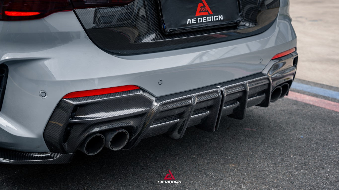 BMW 4 Series M440 430 G22 G23 2020-ON with Aftermarket Parts - ART Rear Diffuser & Canards Dry Pre-preg Carbon Fiber from ArmorExtend