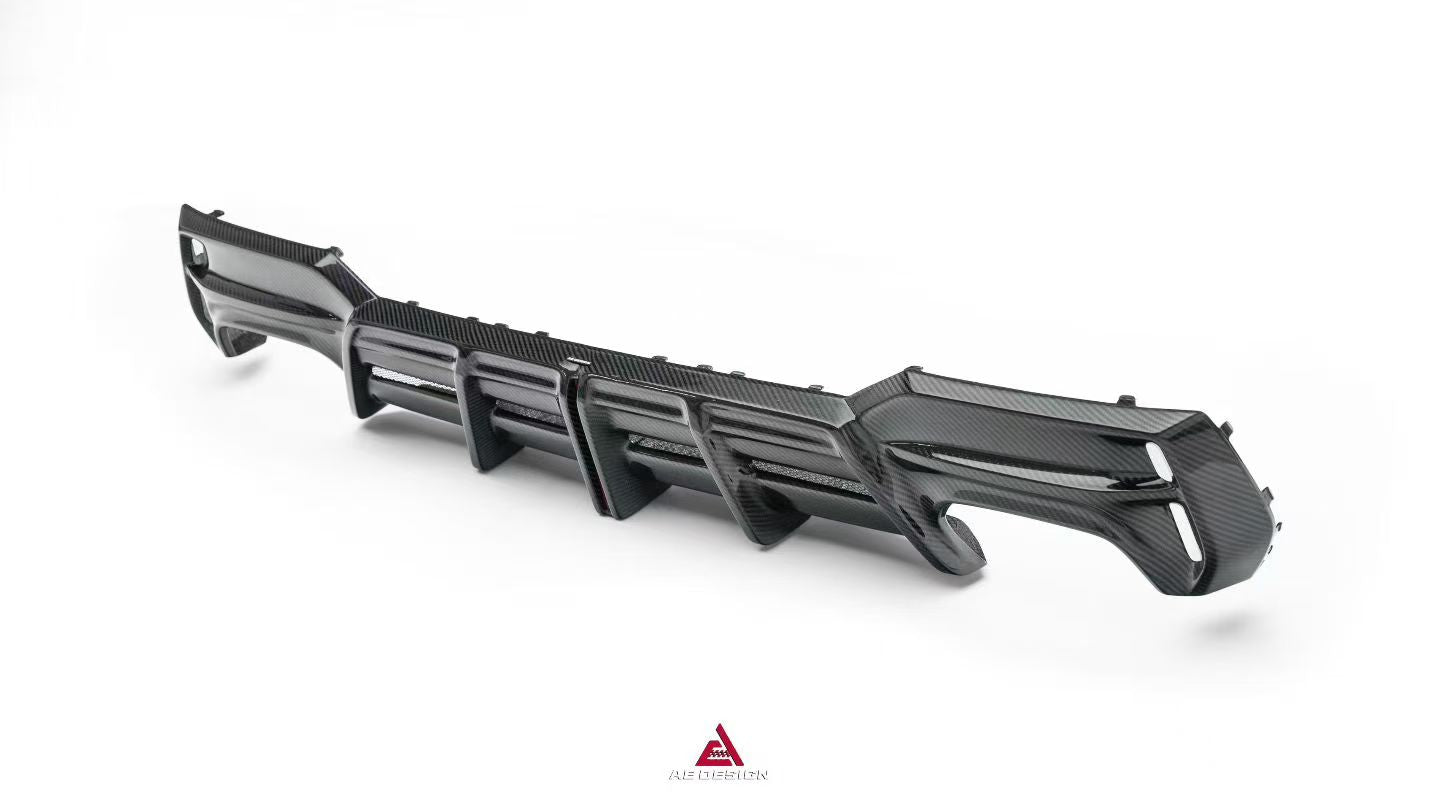 BMW 4 Series M440 430 G22 G23 2020-ON with Aftermarket Parts - ART Rear Diffuser & Canards Dry Pre-preg Carbon Fiber from ArmorExtend
