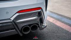 BMW 4 Series M440 430 G22 G23 2020-ON with Aftermarket Parts - ART Rear Diffuser & Canards Dry Pre-preg Carbon Fiber from ArmorExtend