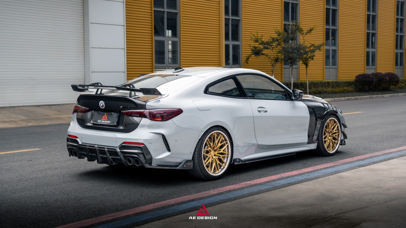 BMW 4 Series M440 430 G22 G23 2020-ON with Aftermarket Parts - ART Side Skirts Dry Pre-preg Carbon Fiber from ArmorExtend