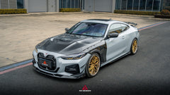 BMW 4 Series M440 430 G22 G23 2020-ON with Aftermarket Parts - ART Side Skirts Dry Pre-preg Carbon Fiber from ArmorExtend