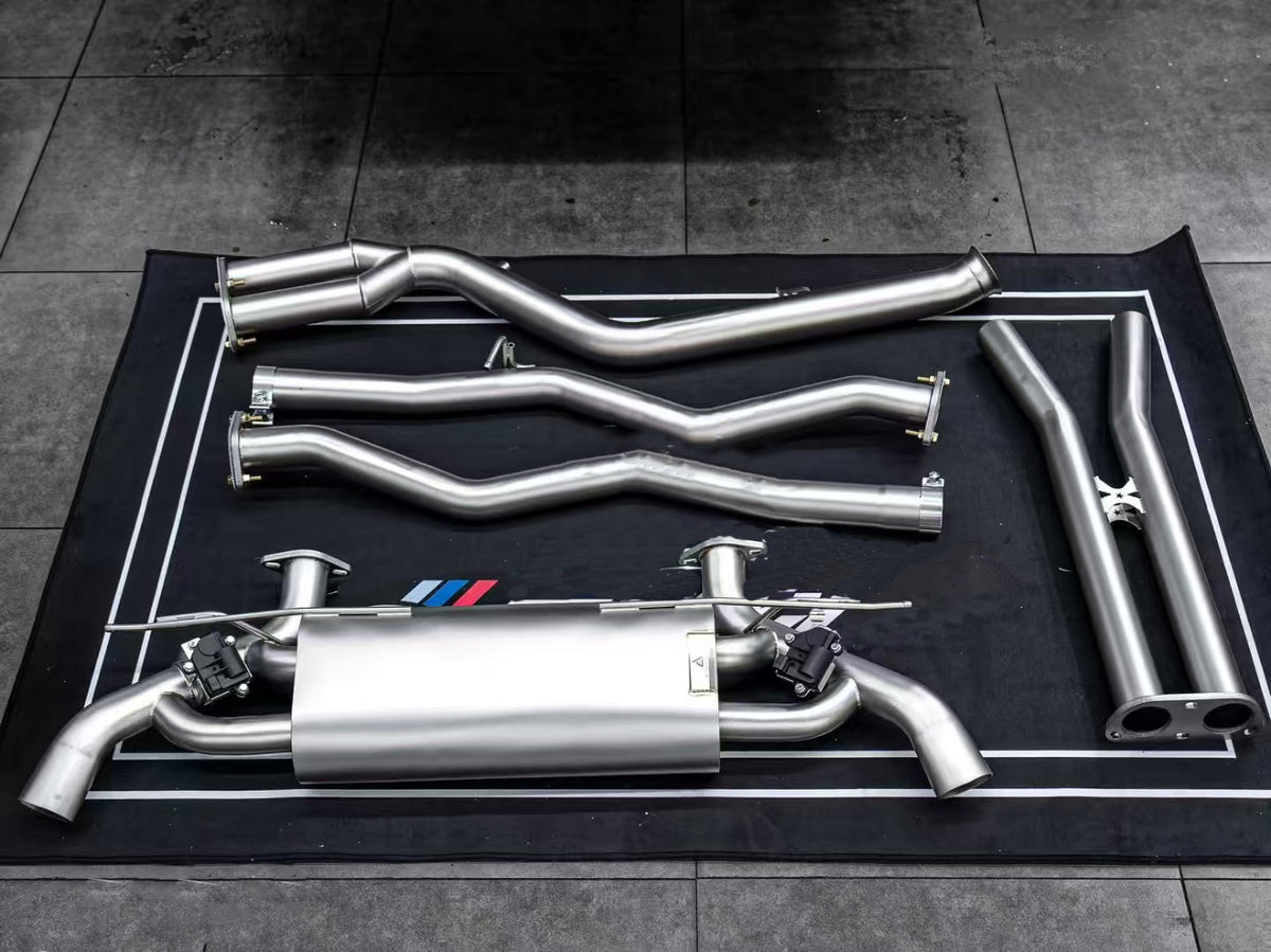 BMW 5 Series 540i G30 G31 (Fits Both Pre-LCI & LCI) 2017-ON (3.0T) with Aftermarket Parts - Catback Exhaust with Valve?Quadtips Stainless Steel / Titanium?from?ArmorExtend