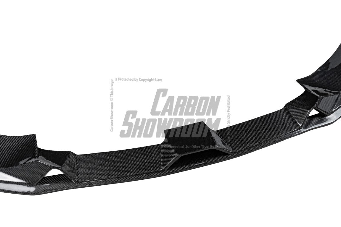 BMW 8 Series M850i 840i (With M-Package Bumper) G14 G15 G16 2018 2019 2020 2021 2022 2023 2024 with Aftermarket Parts - AE Style?Front Canards Carbon Fiber from?ArmorExtend 
